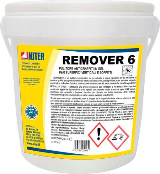 Remover 6 gel grafiti 5lt