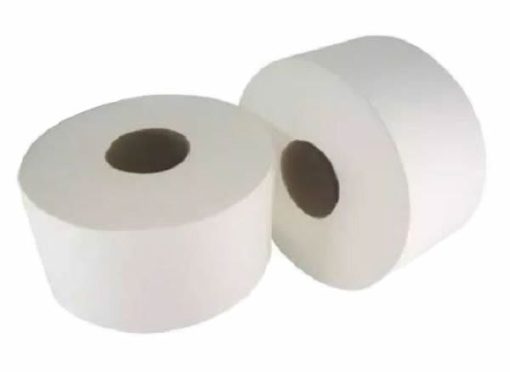 Papel Higiénico Jumbo,100% Pura Celulose, 450 mt, 2F, 6 rolos