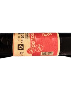 Saco para lixo preto  30 Lt. rolo de 20 sacos.